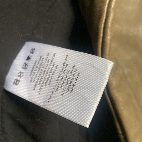 IRO Han leather Moto jacket 36 khaki - Picture 9 of 12